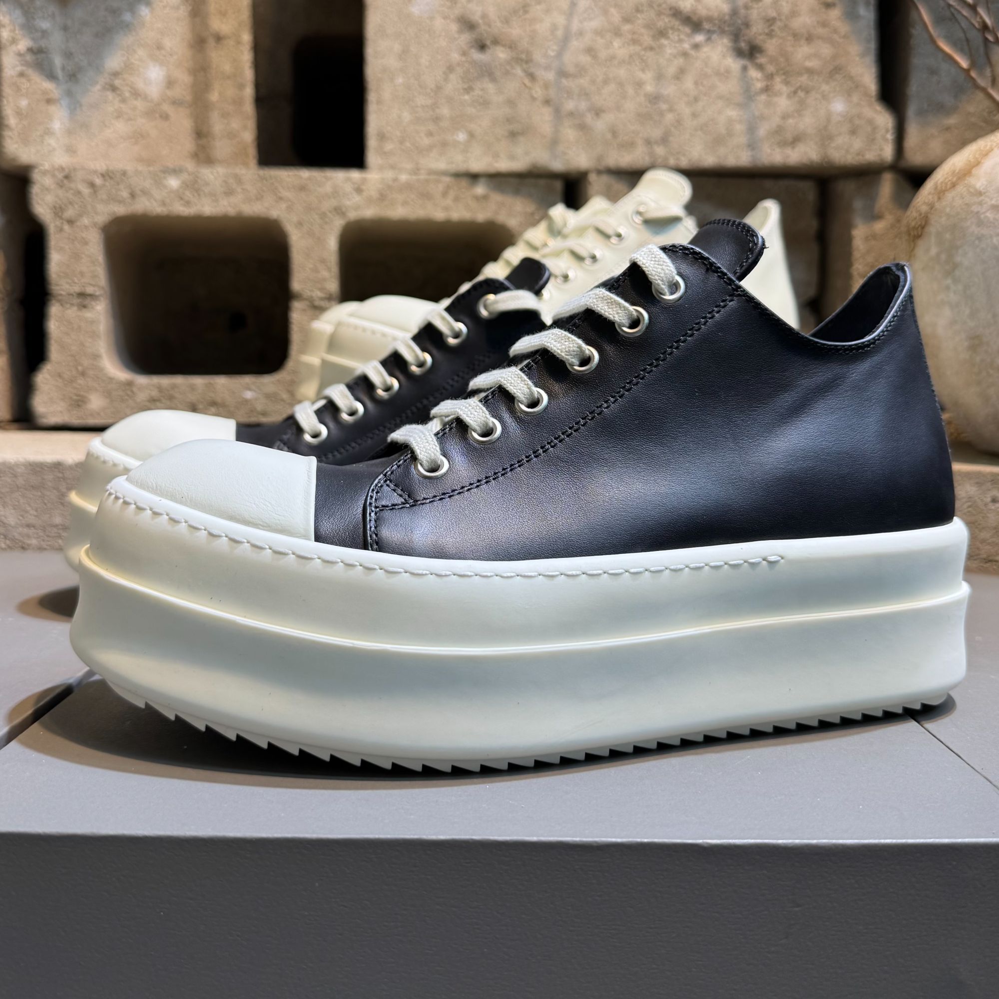 纯原ro经典真皮厚底低帮大头鞋休闲板鞋子男女小白鞋男款鞋子潮流