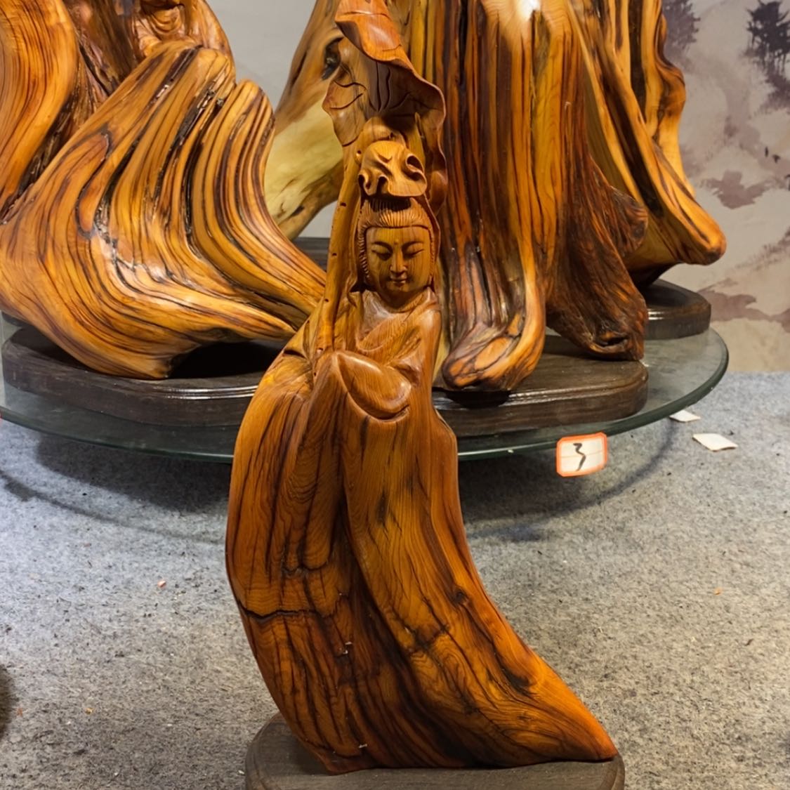 【闪购商品】柏木（崖柏）木雕工艺品摆件根雕崖柏手把件