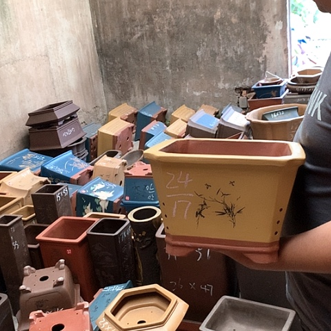 紫砂花盆手工制作