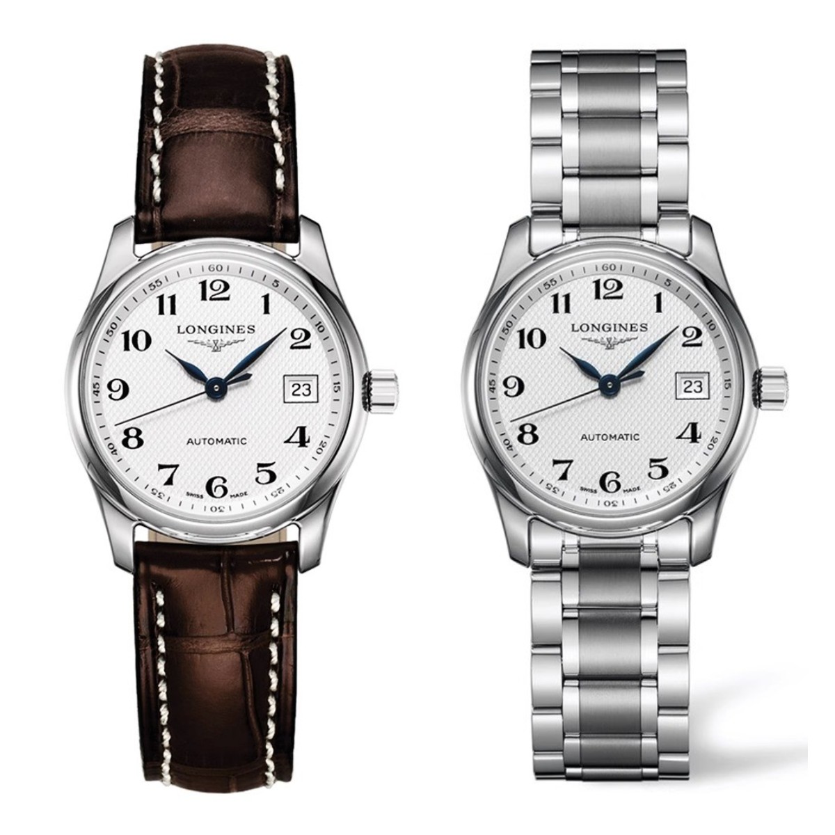 99新 Longines/浪琴 名匠257/机械/白盘数字/表径29mm/女士腕表