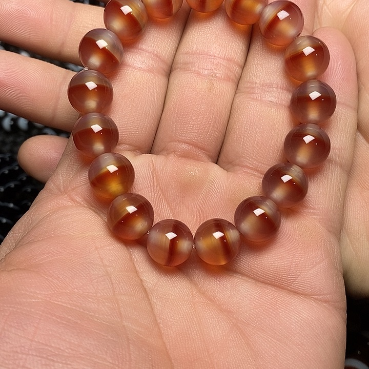 玛瑙/玉髓手链未镶嵌菩**光