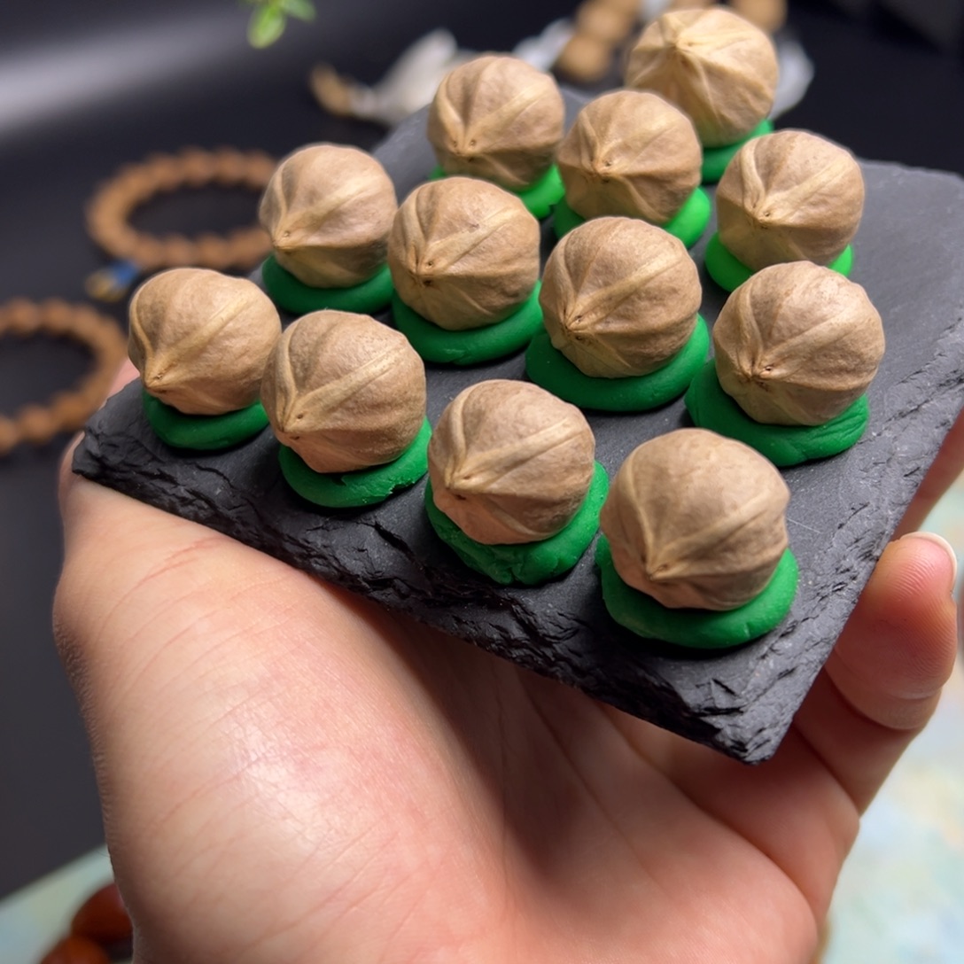 吊坠橄榄核密桃臀水晶核19四花！