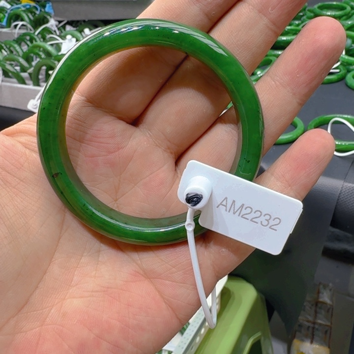 和田玉（碧玉）未镶嵌手镯58