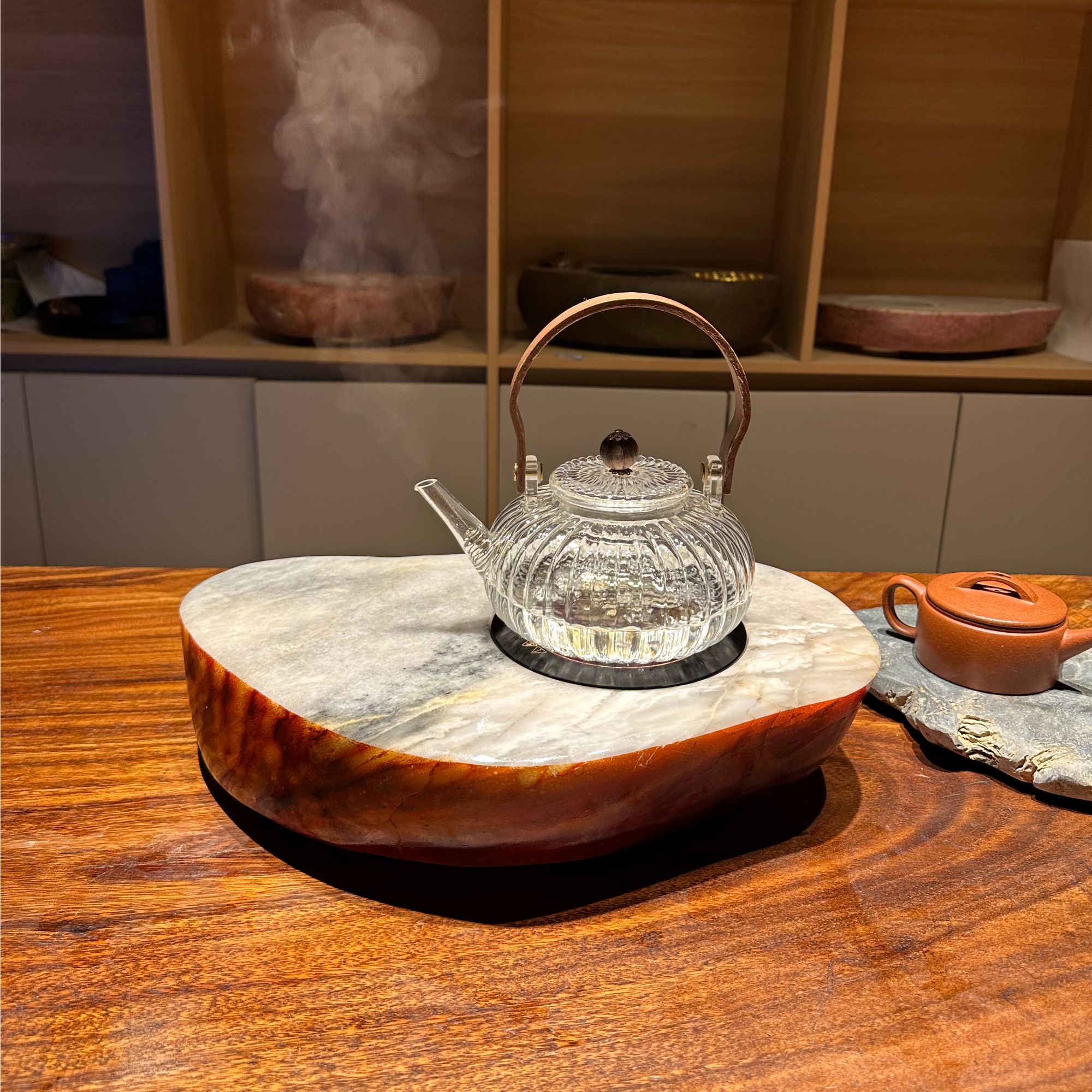 手工茶炉石头茶炉煮茶器电陶炉煮茶器家用茶道烧水创意耐热