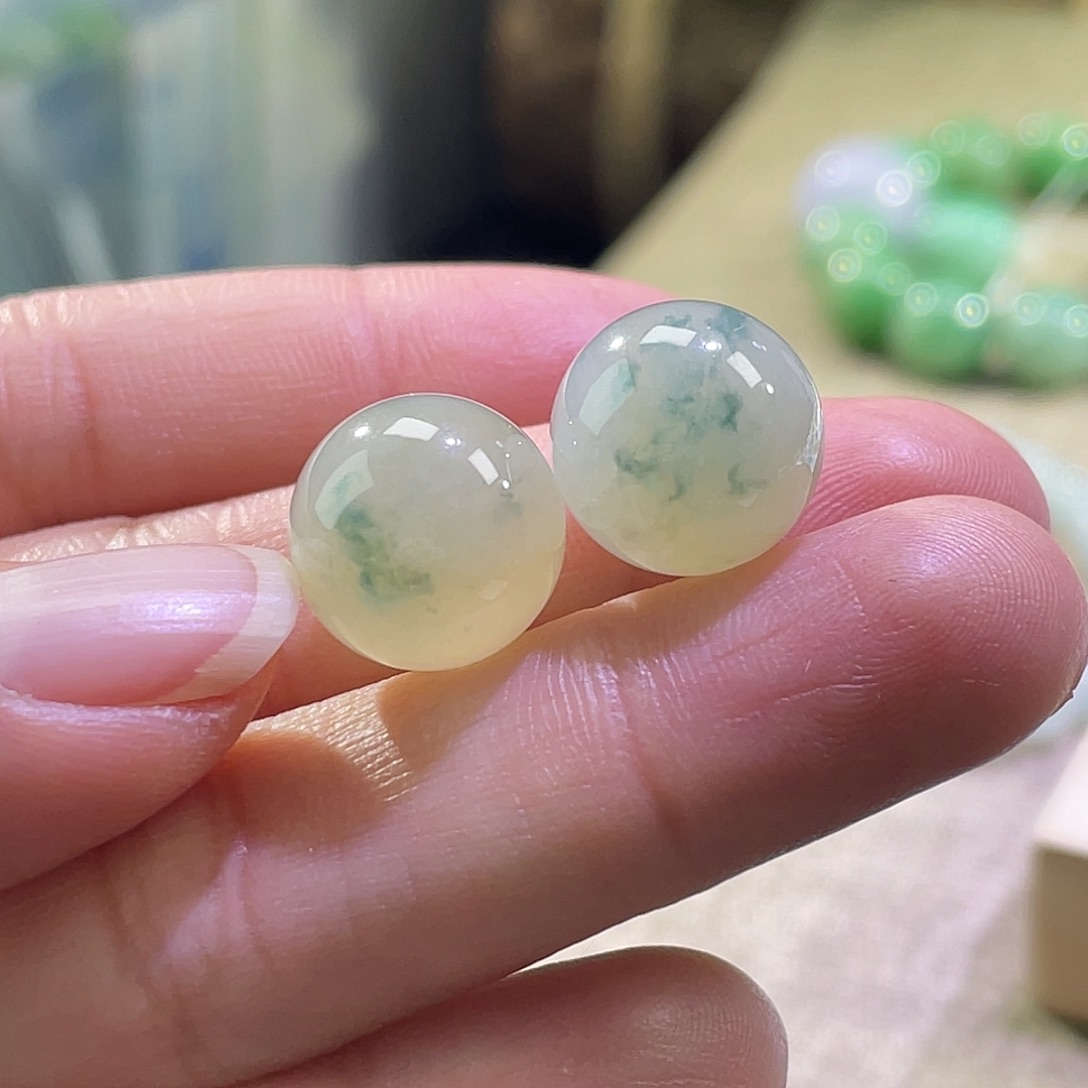 散珠翡翠展示勿拍缅甸翡翠a货卡12+发其一