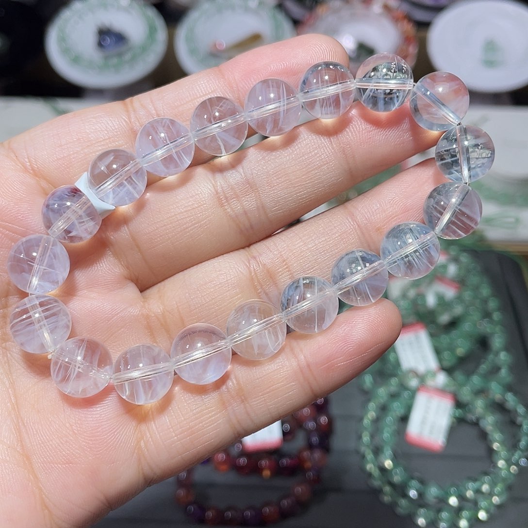未镶嵌手链水晶蓝针手串