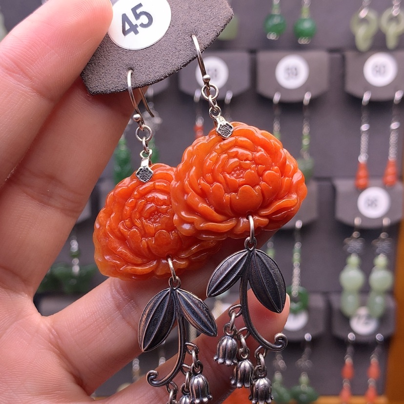 【闪购商品】翡翠耳饰银S925镶嵌?***?