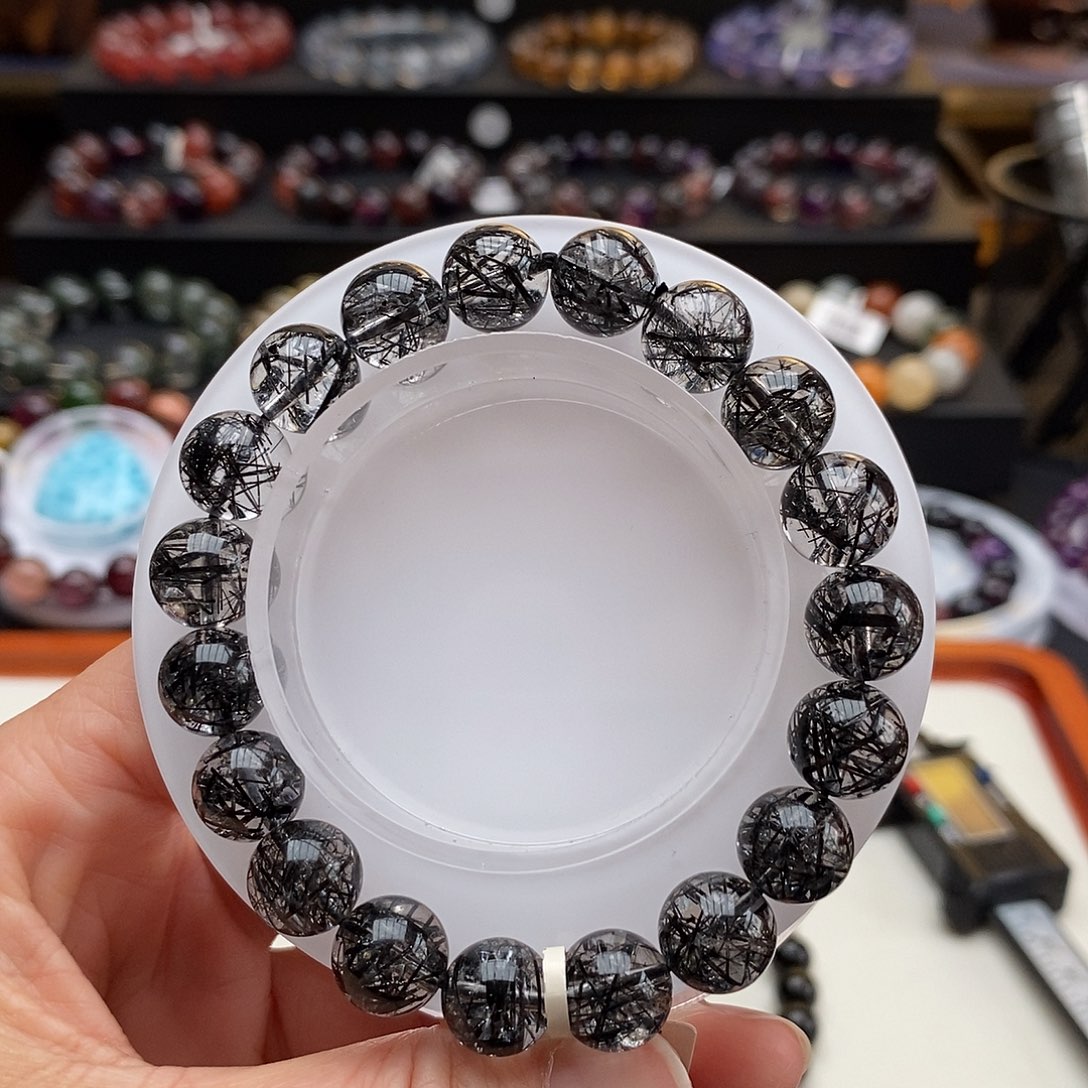 黑曜岩手链未镶嵌悦*手链