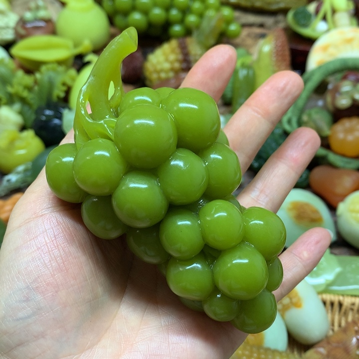 蛇纹石玉未镶嵌手把菲****^