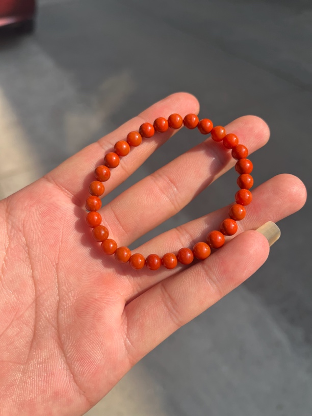 保山原矿南红冷水河卡6mm单圈女款