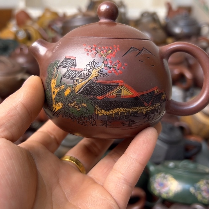紫砂茶壶紫砂壶微瑕壶口磕碰