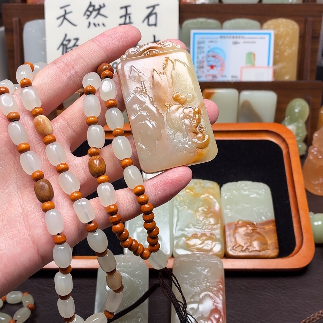 黄***毅十二生肖挂件猪双面