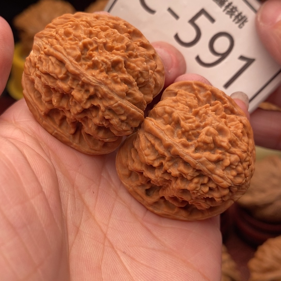 文玩核桃把件满天星35