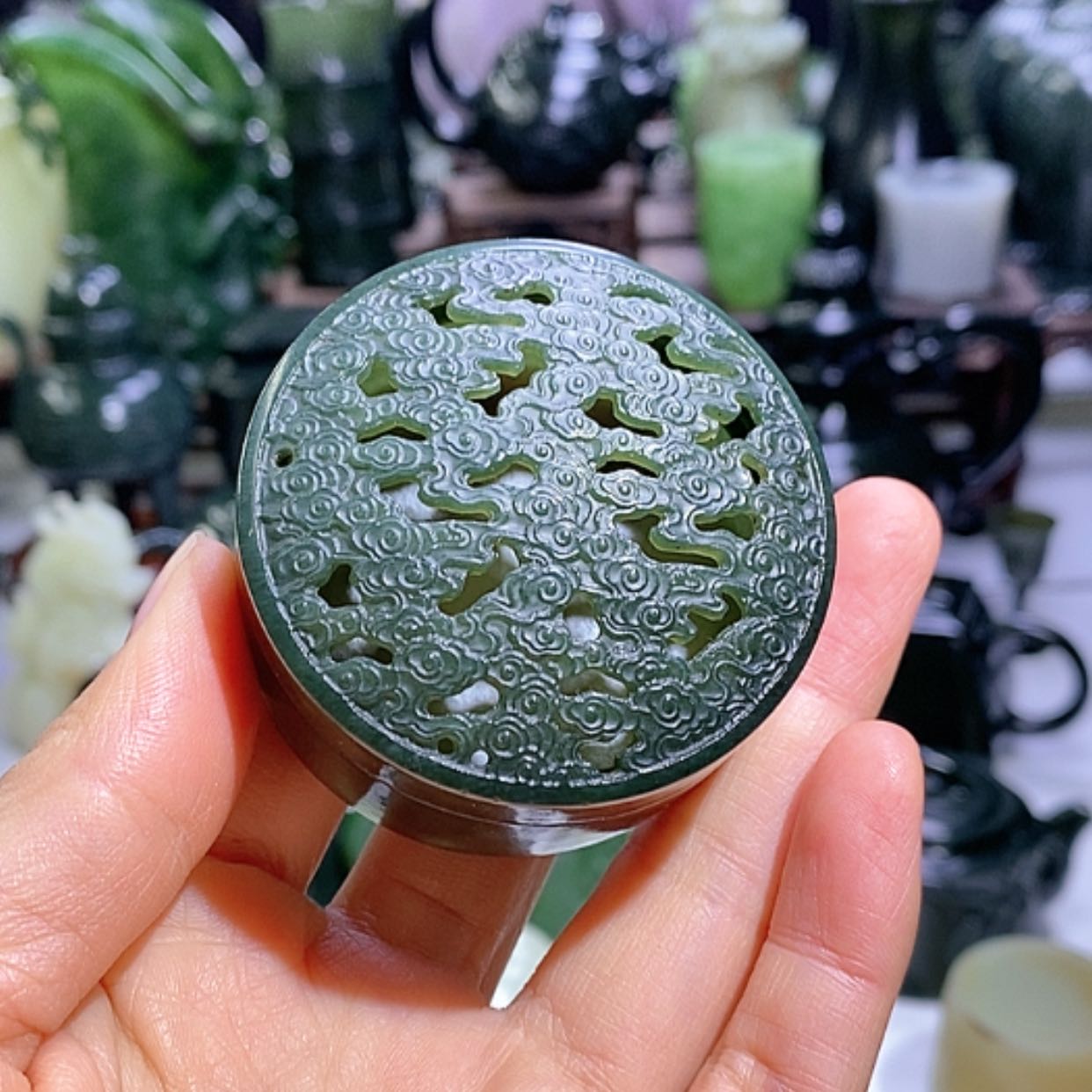 【闪购商品】和田玉摆件未镶嵌香盒