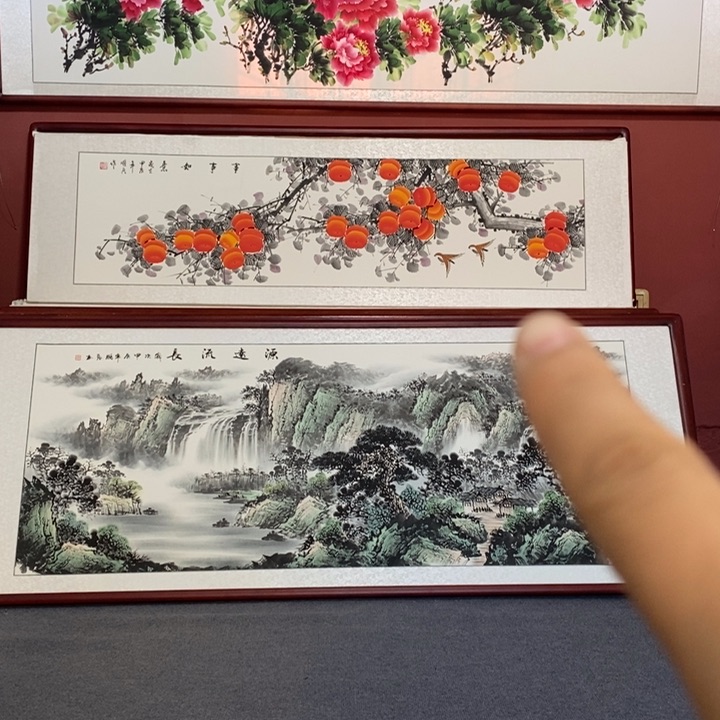国画215*85尺寸带框包邮送到家