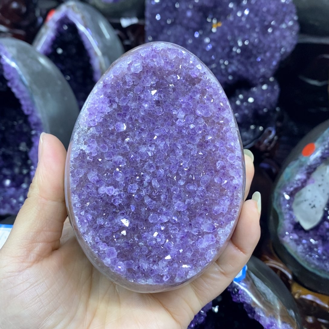 紫晶摆件未镶嵌莹