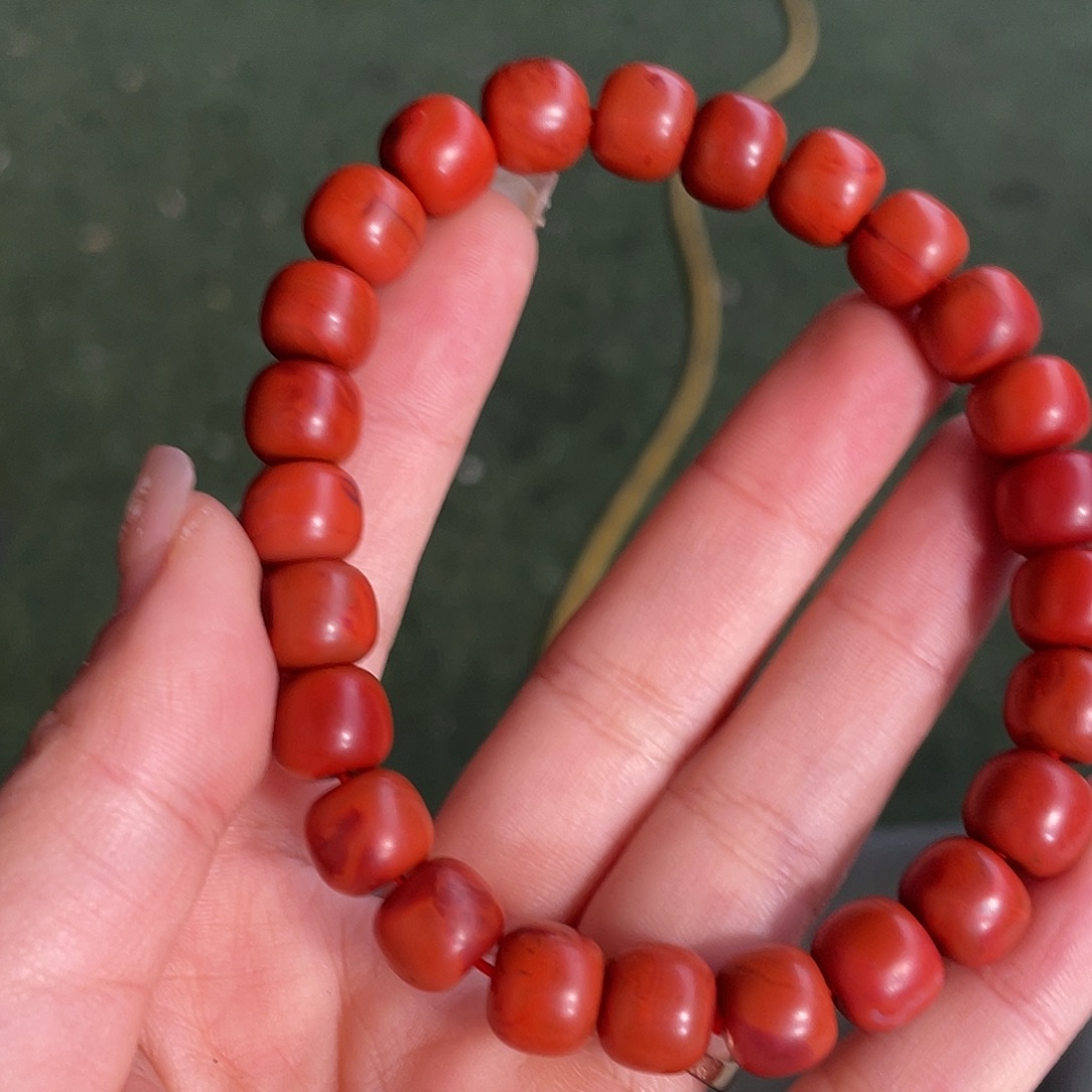 南红玛瑙手链未镶嵌