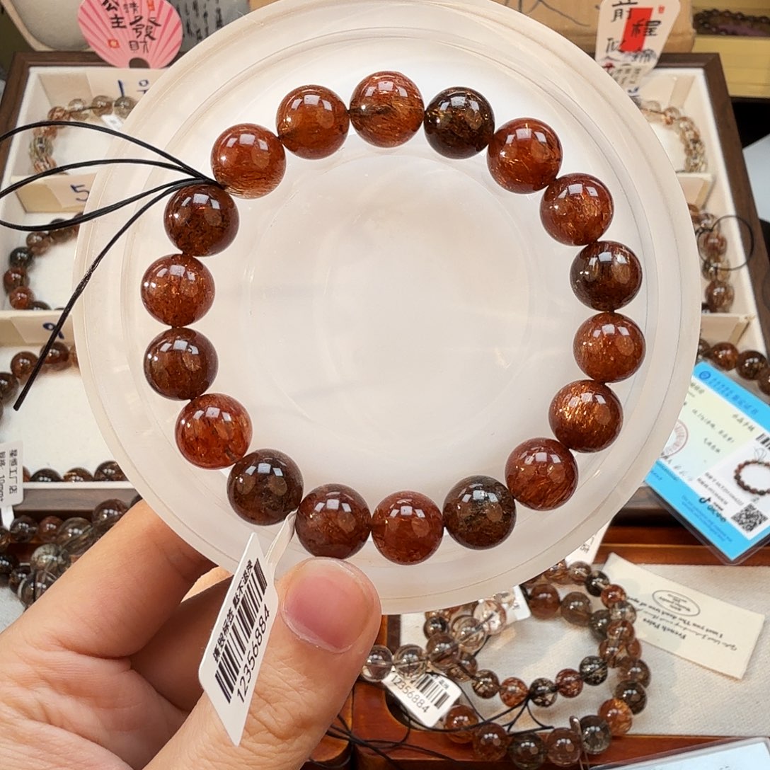 手链发晶未镶嵌天然水晶黑金超七直播间链接