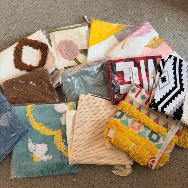 小华 约45*45 外贸加厚抱枕套不挑色发4个不配对