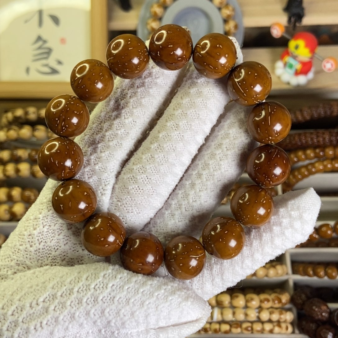 礼***天紫金鼠手串16满天星圆珠