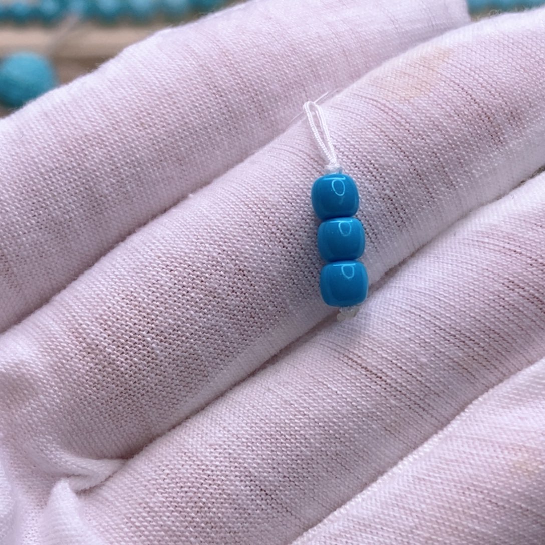 绿松石未镶嵌珠宝奇石4.6mm