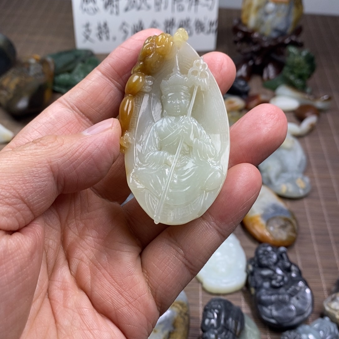 马***钱和田玉未镶嵌把件