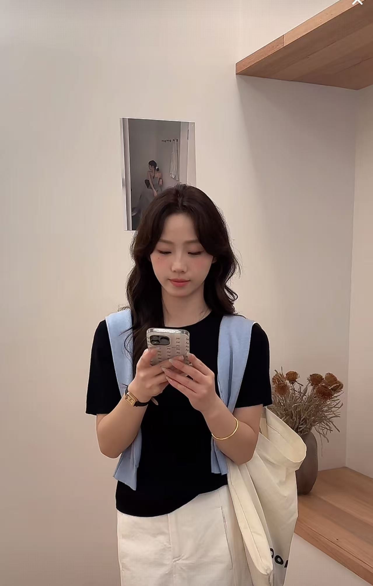 9061#KAPOK#韩系百搭休闲减龄显瘦针织短袖T恤（福利）