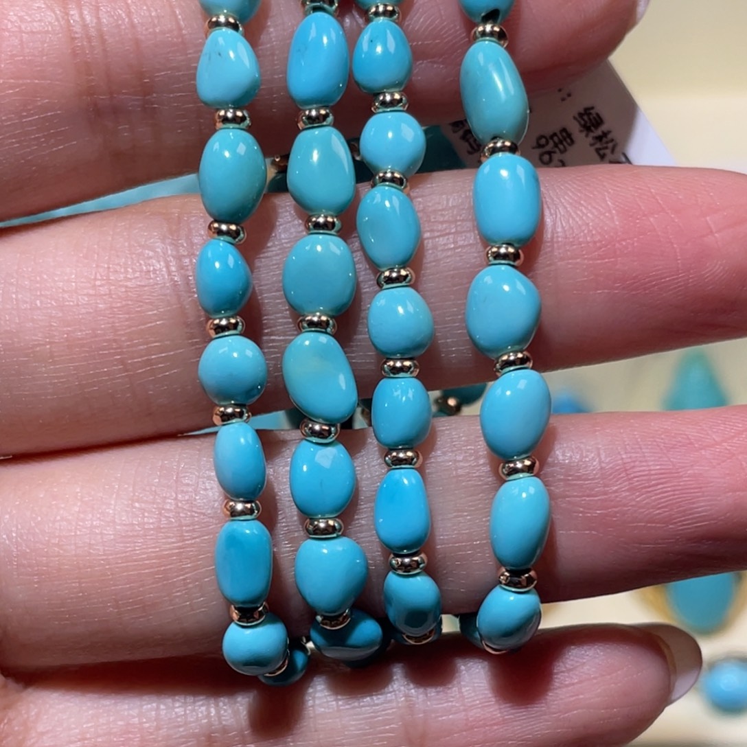 绿松石未镶嵌随型手串