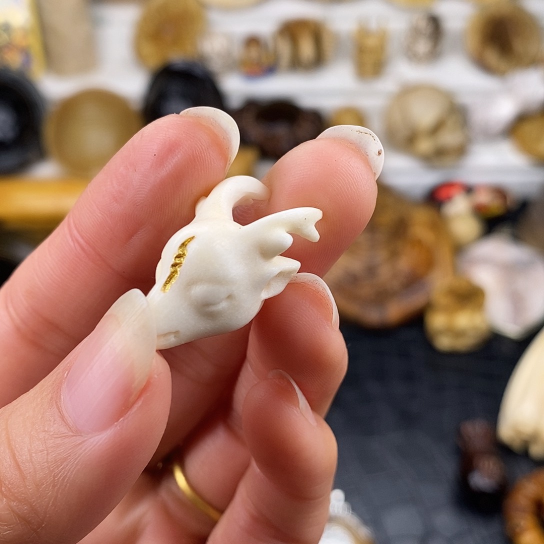 其他驼骨鹿角雕刻三通14