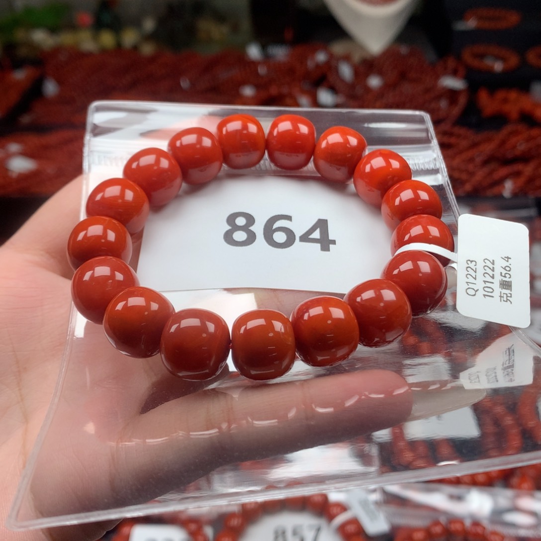 南红玛瑙手串未镶嵌13mm