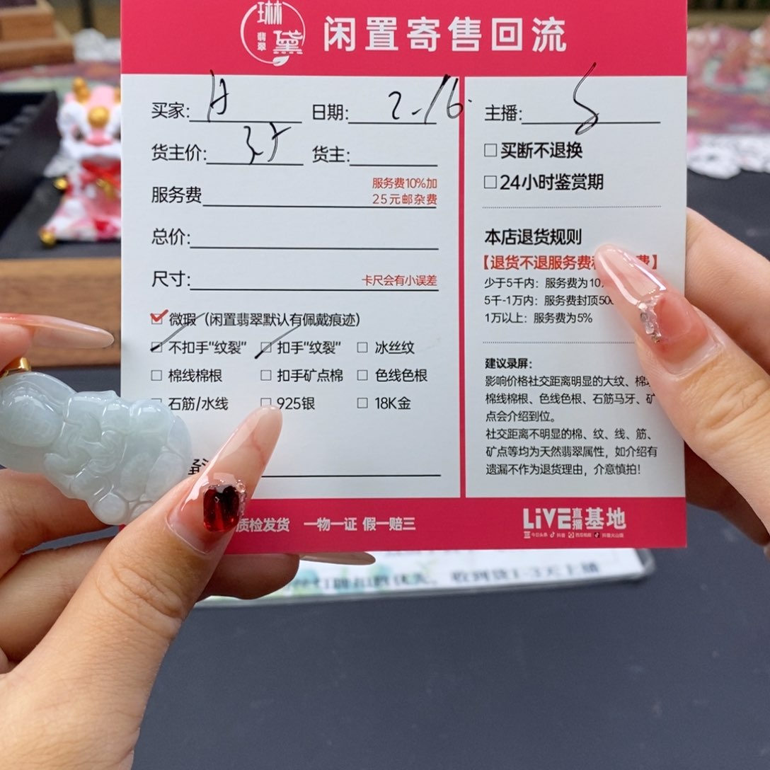 翡翠颈饰未镶嵌H*东