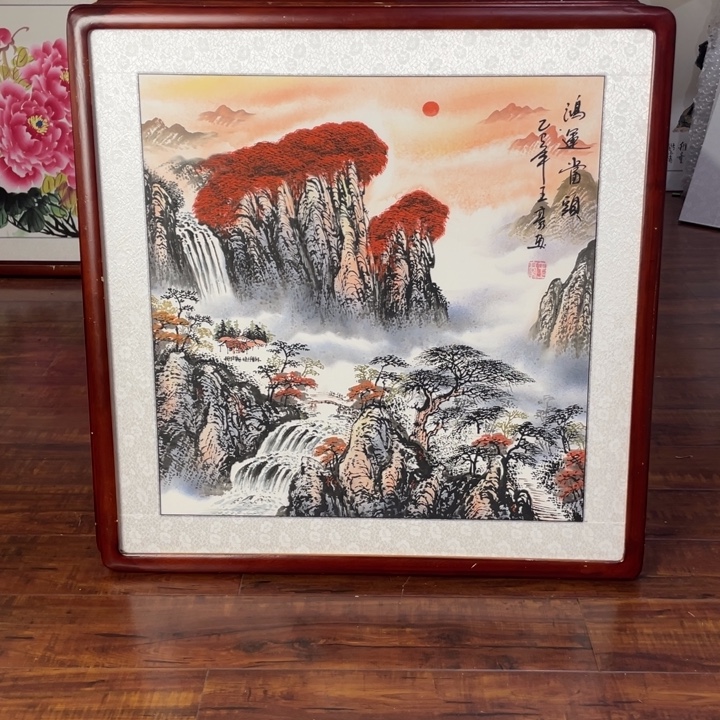 国画带框尺寸63*63厘米