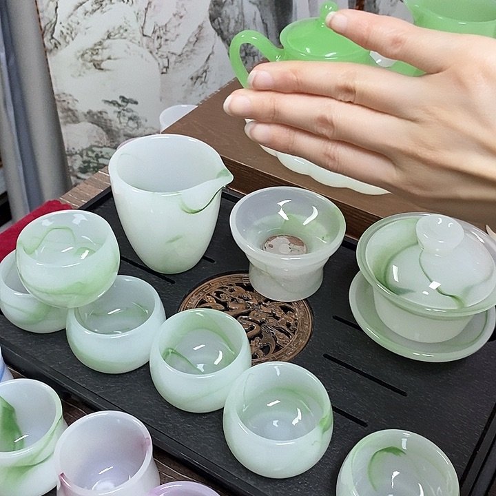 高端琉璃茶具套装