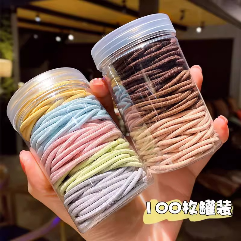 发带糖果色发圈皮筋扎头女感发饰可爱少女儿童发绳高弹力马尾耐用