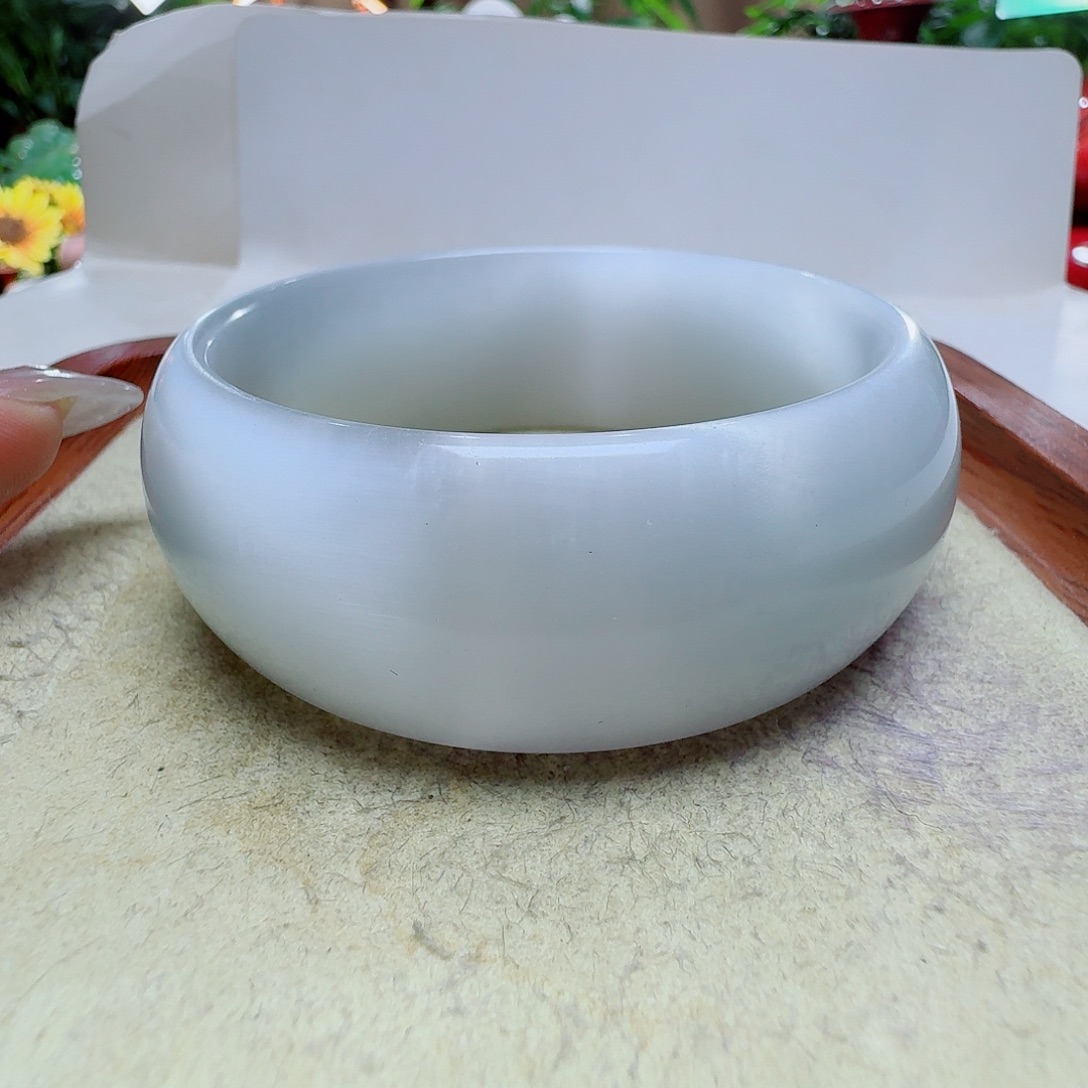 未镶嵌变石猫眼手镯