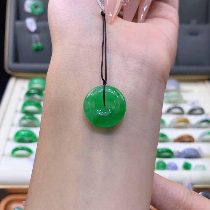 未镶嵌戒指翡翠平安