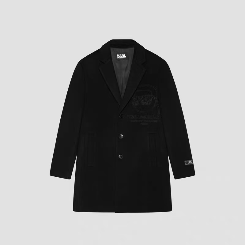 【官方男装】KARLLAGERFELD卡尔拉格斐25款奢侈品大衣外套M26Z2901