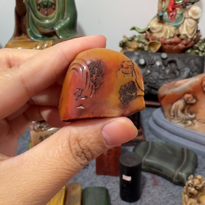 用***3石材手工艺品摆件包邮