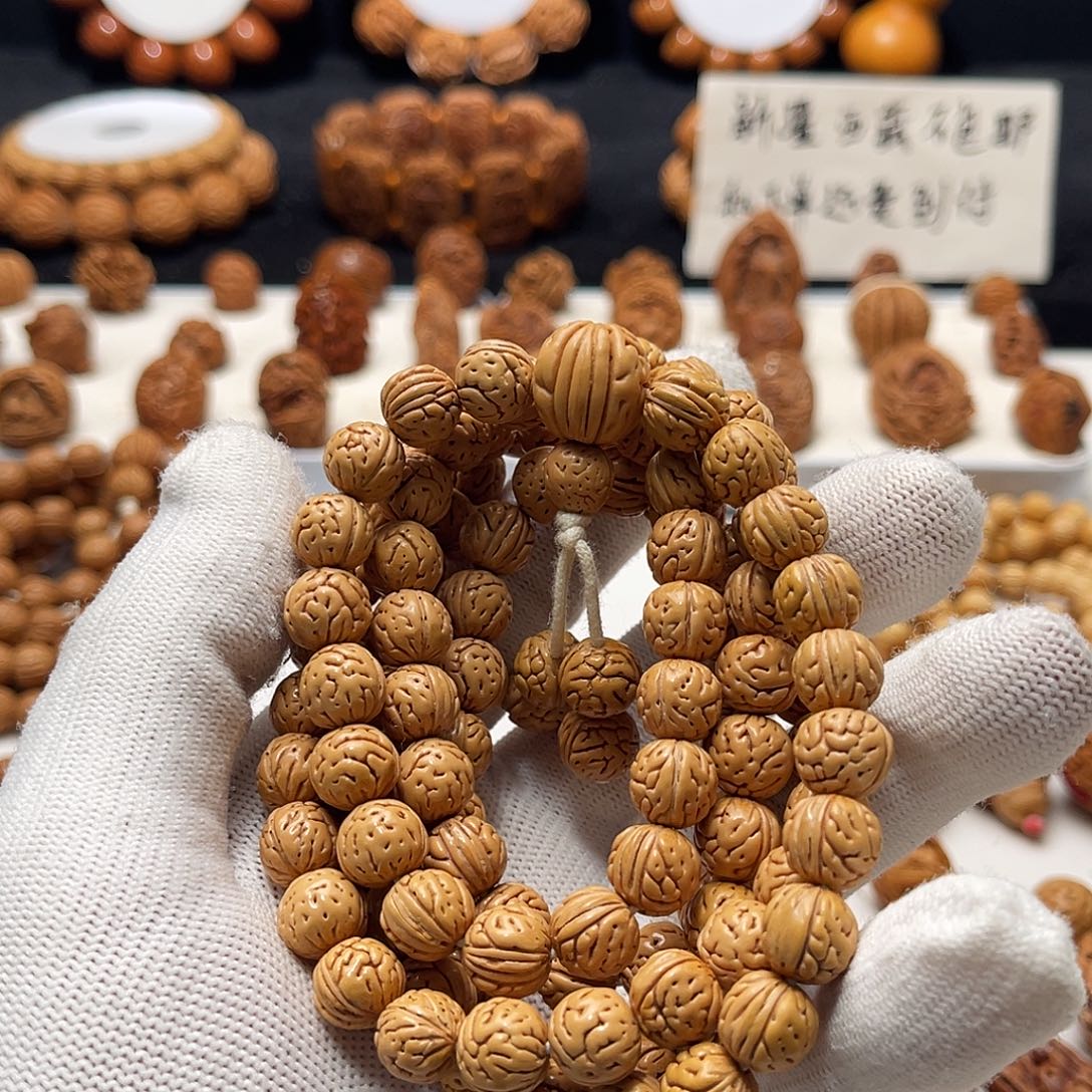 旧***梦核桃手串/手链手工桃核工艺制作