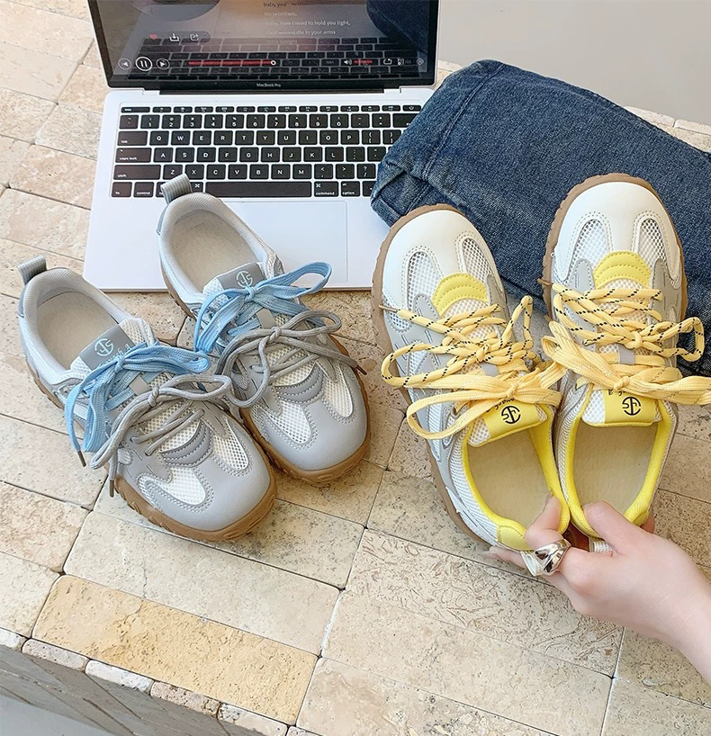 【君萍精选】爆款阿甘鞋女款2025新款春夏百搭薄款网面透气健身休闲