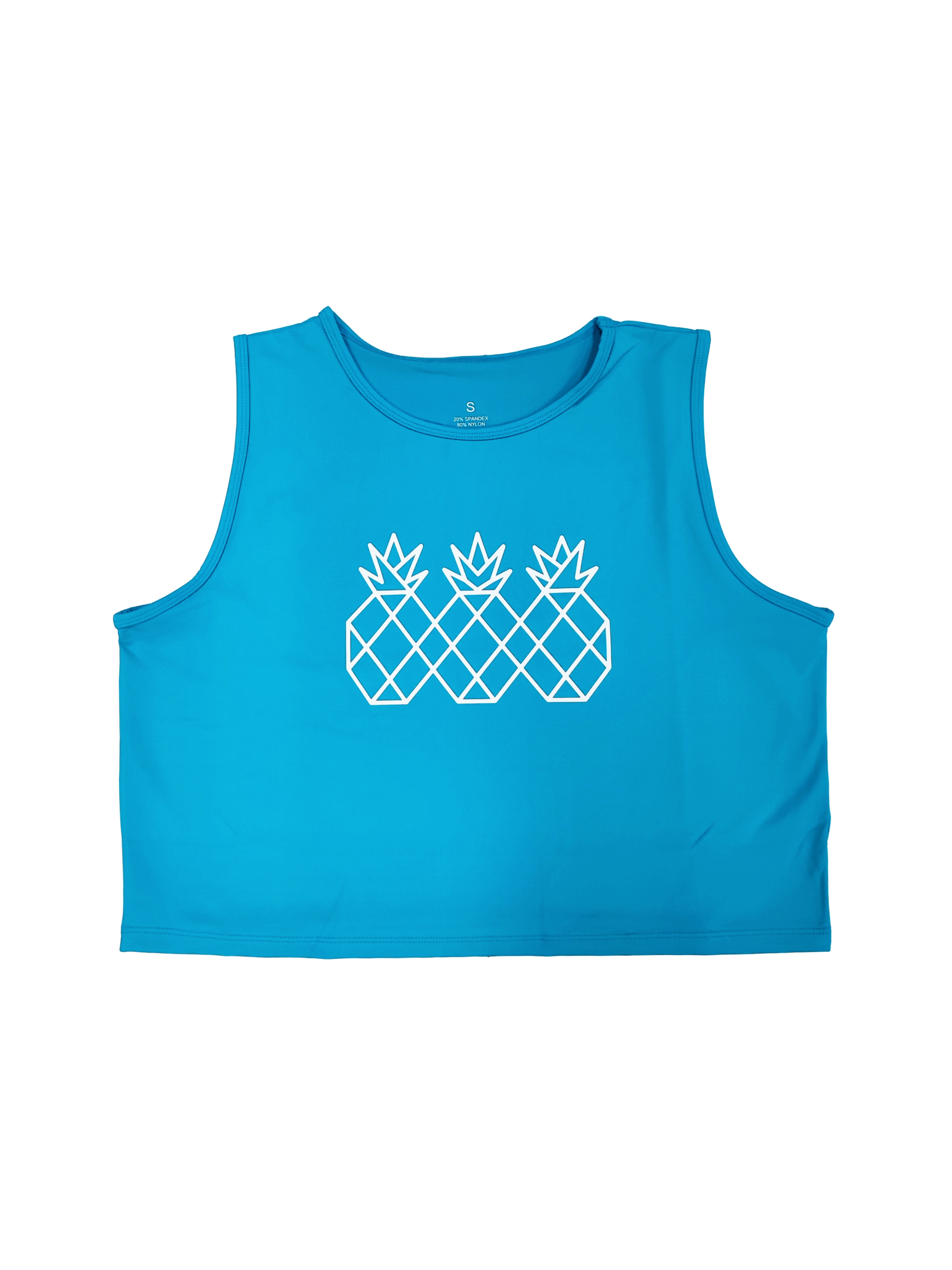 简美健 菠萝CF撸铁健身运动背心