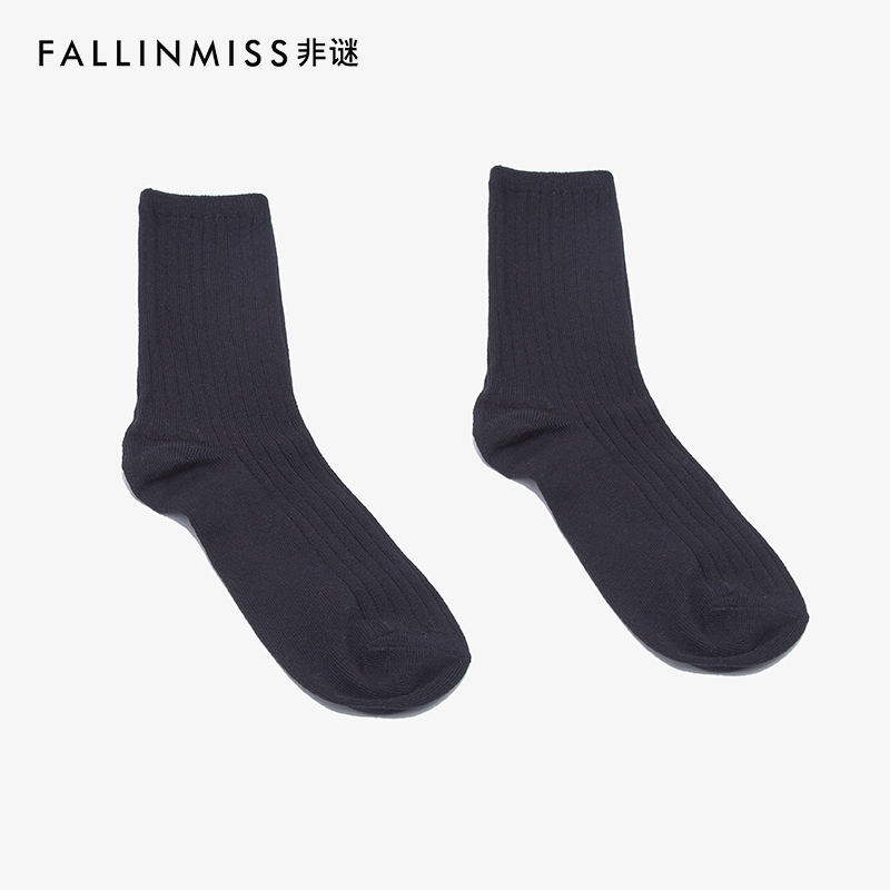 【非谜官方】黑色百搭经典袜子*