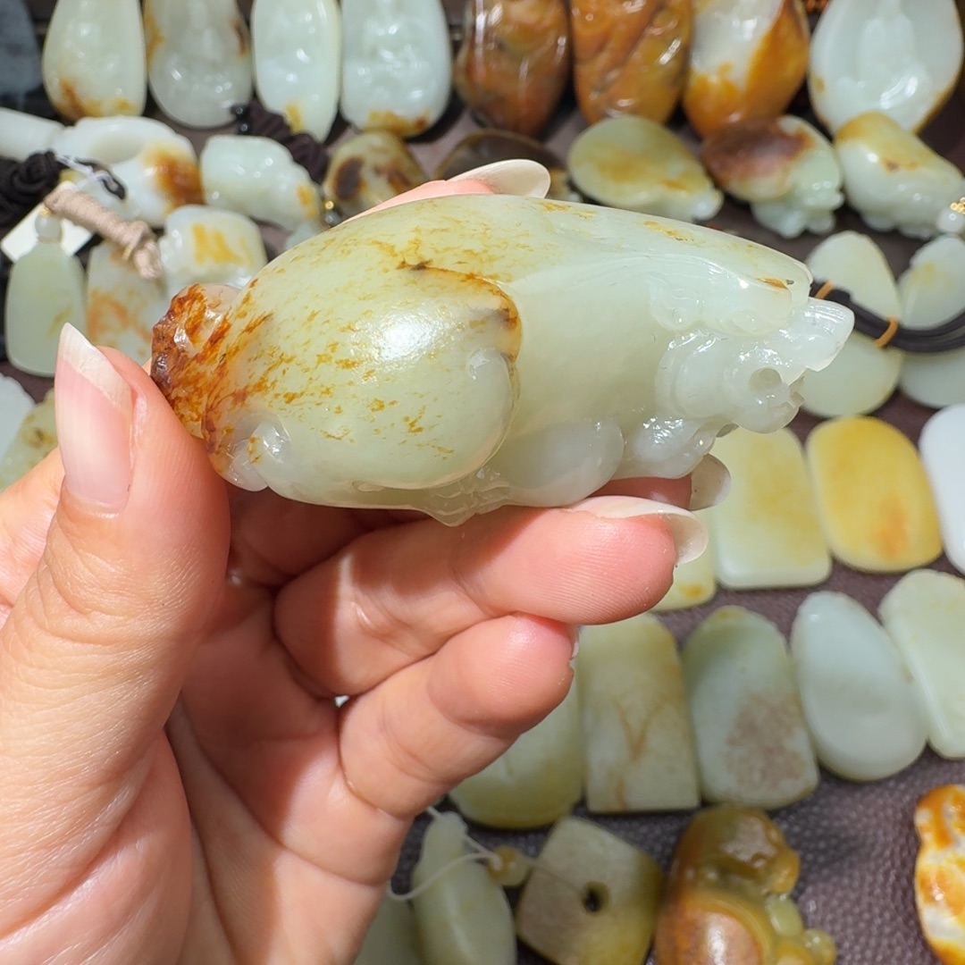 和田玉未镶嵌吊坠(不含链)