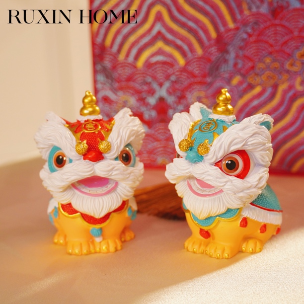 如馨·国潮舞狮醒狮创意茶宠摆件