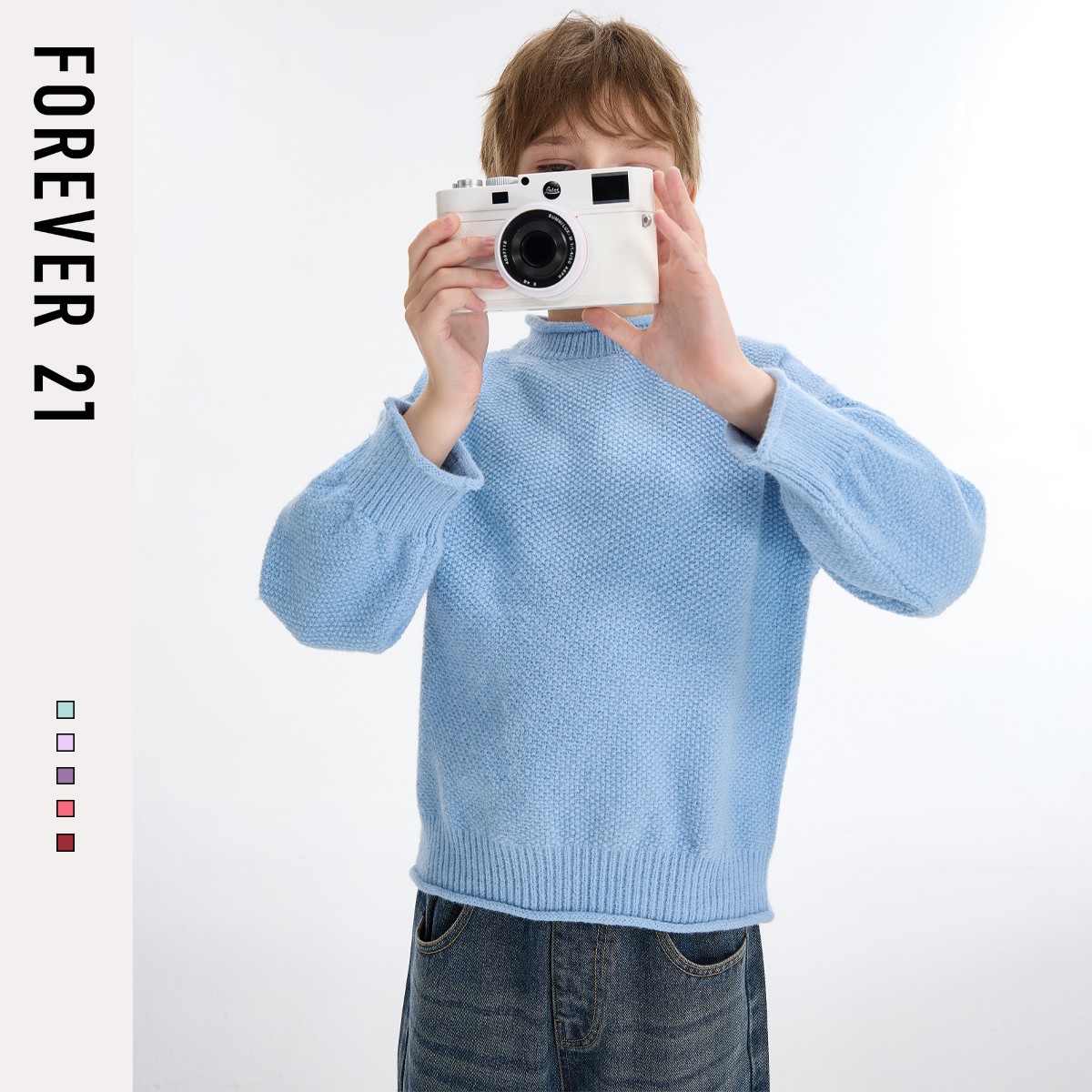 Forever 21童装男童春秋款毛衣开衫2025新款童装秋季外套儿童秋装