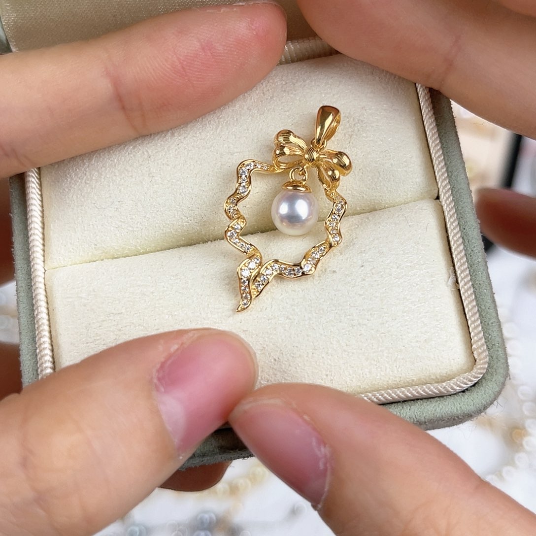 海水珍珠颈饰银S925镶嵌