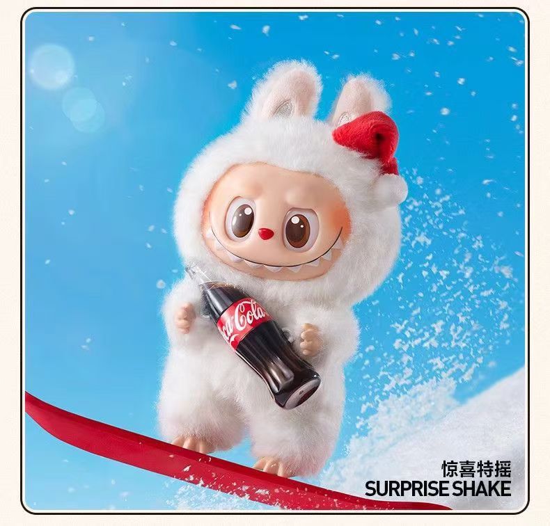 LABU拉布3.0公仔挂件三代可口可乐系列高能搪胶钥匙扣BY