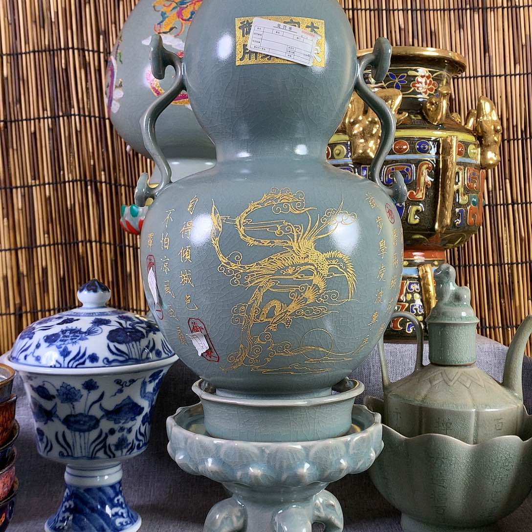 摆件瓷器真的很漂亮德
