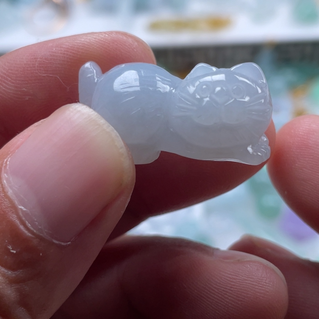 翡翠未镶嵌颈饰翡翠冰猫