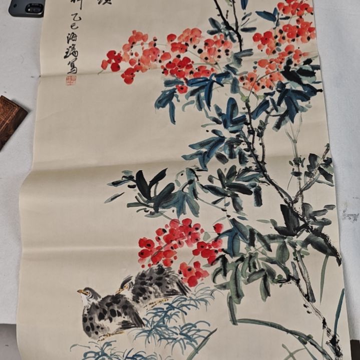 国画贾海瑞老师现场定制